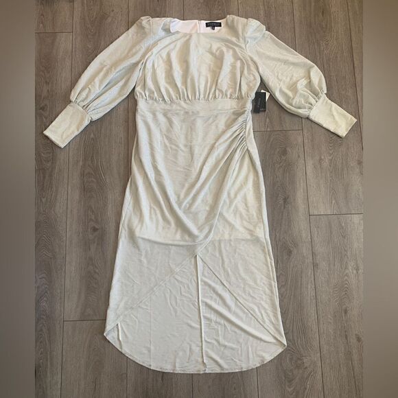 Eloquii Dresses & Skirts - Eloquii woman’s sparkle maxi dress with wrap skirt size 18